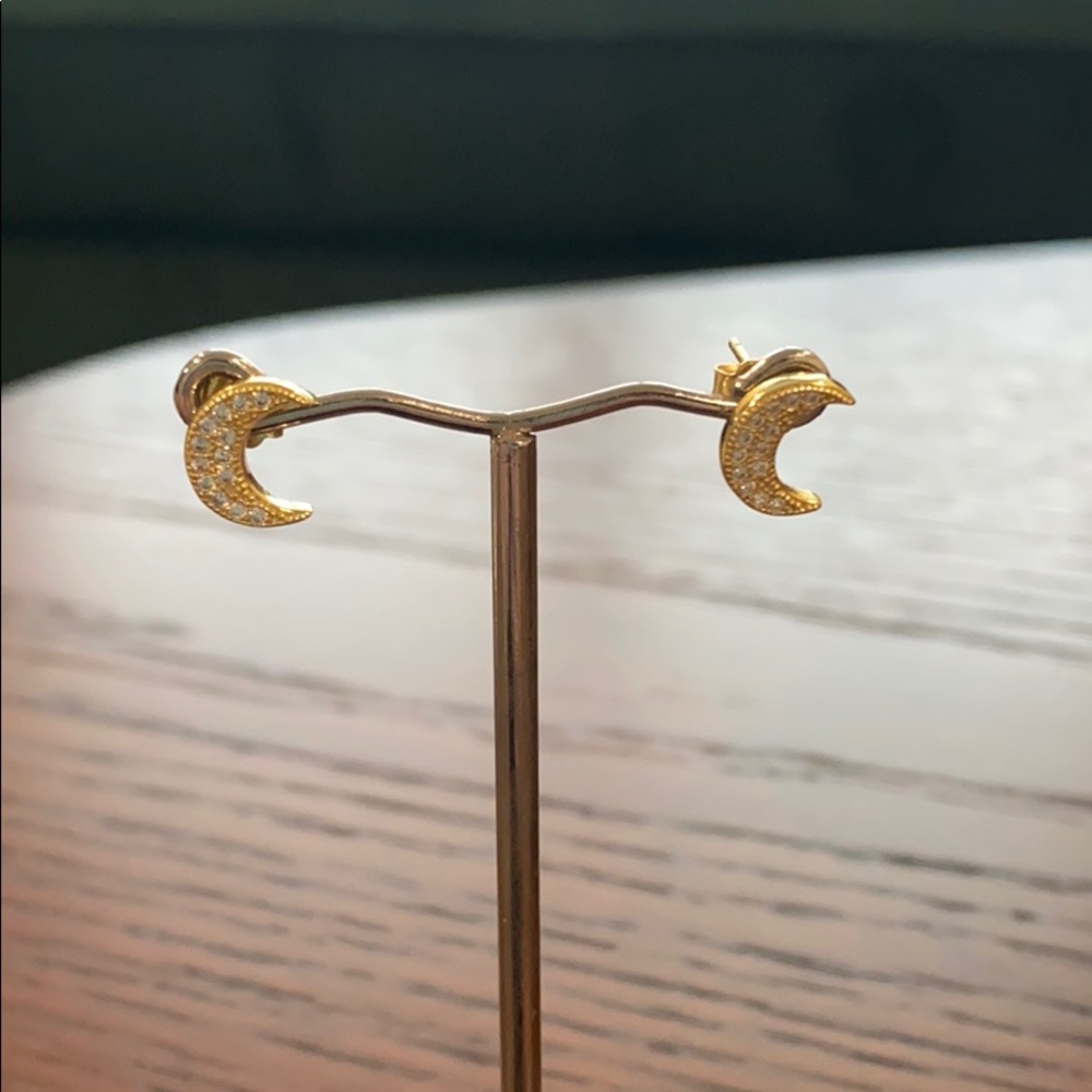 Anthropologie moon earrings